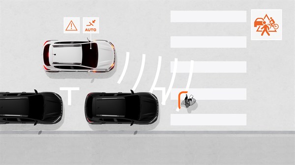 Sandero Stepway - Freinage automatique d'urgence avec détection des piétons et cyclistes